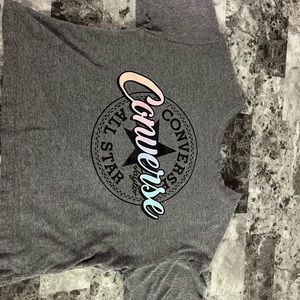 Converse grey,light Orange,light purple,light blue, light pink black shirt